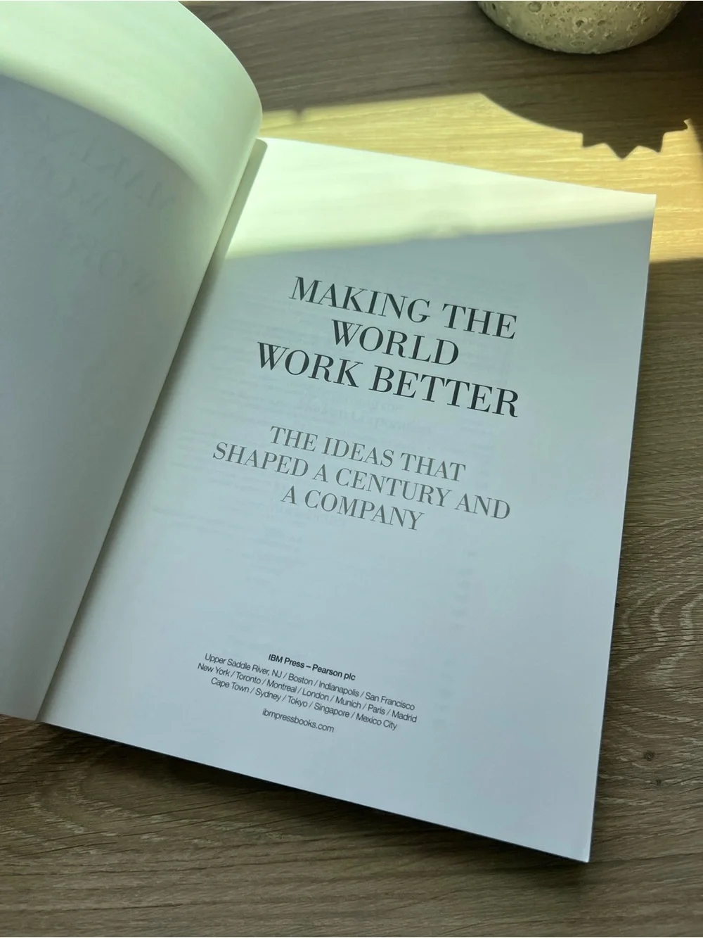 Making the World Work Better: IBM 100 Year History Paperback Business Tech Book